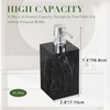 Marble Look Foaming Soap Dispenser, 16.9 oz Refillable Resin Hand