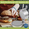 HTT Global Burger Press with 100 Wax Discs, Aluminium Hamburger