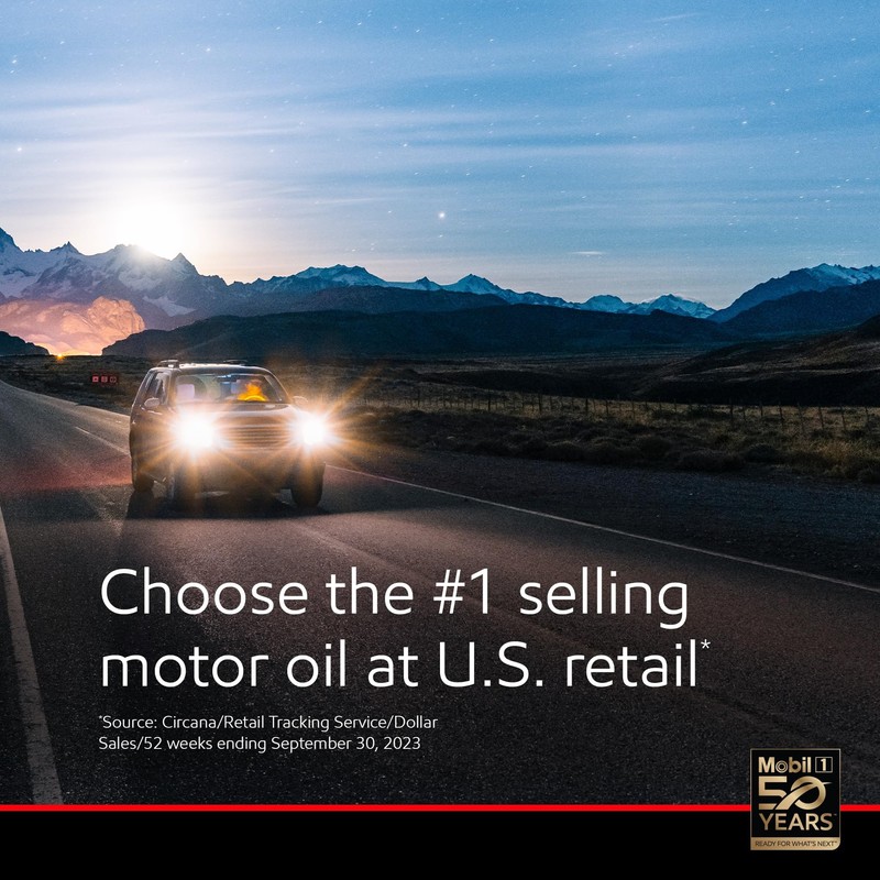 Mobil Full Synthetic Motor Oil 5W-30, 5 Quart