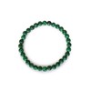 Malachite bracelet, round, stripe, 6mm