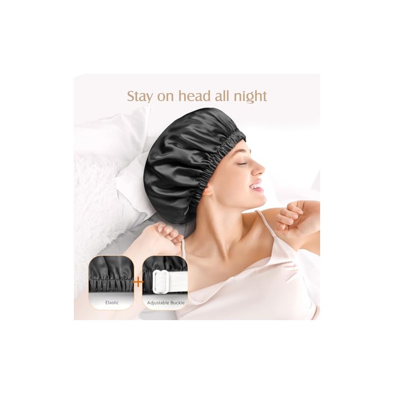 Yfong Gorro Seda Morera 100 Momme Dormir Mujer Está Hecho