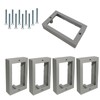 5-Pack 1/2" Single Gang Outlet Box Extender - Electrical Box