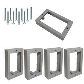 5-Pack 1/2" Single Gang Outlet Box Extender - Electrical Box Extender Solution for Electrical Outlet Box Switches & Outlets