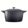 Tramontina 6.5 Qt Round Dutch Oven Shadow Gray Enameled Cast