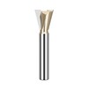 HUHAO Dovetail Router Bit 1/4" Shank 7/8" Dia Carbide Half-Blind