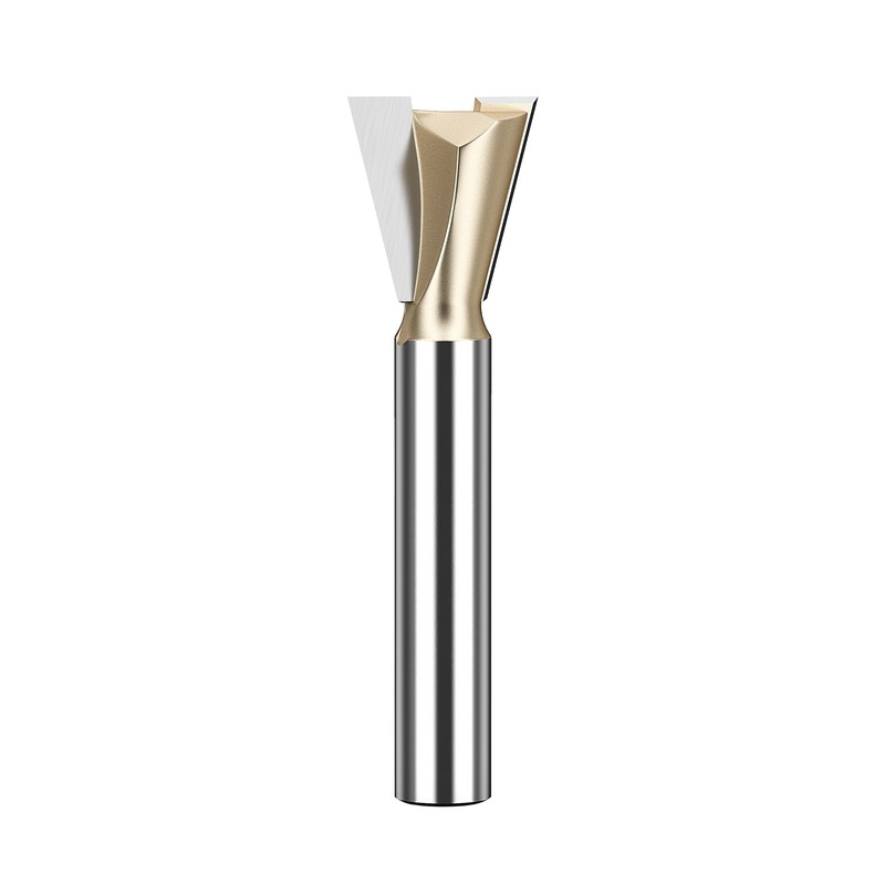 HUHAO Dovetail Router Bit 1/4" Shank 7/8" Dia Carbide Half-Blind