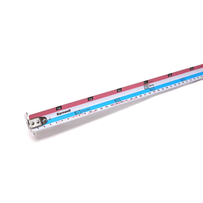 Barnwell 8m Brick Block Courses Counting Metric Only Tape Measure
