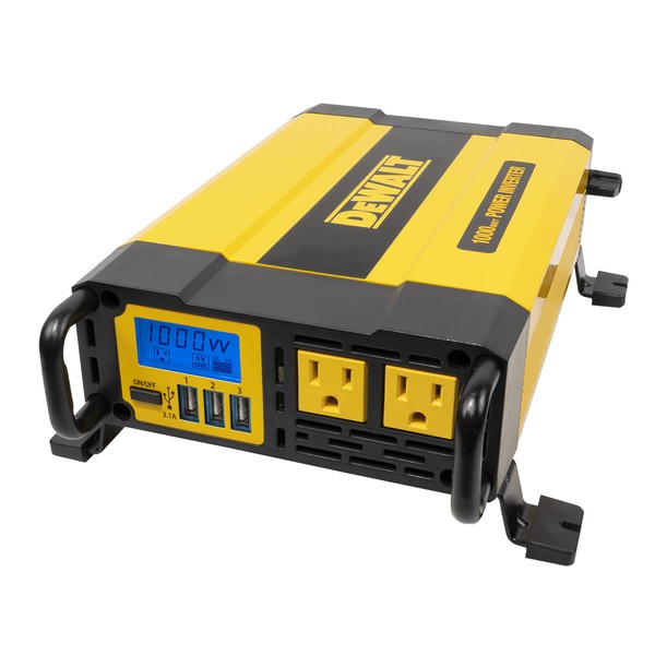 DEWALT DXAEPI1000 Power Inverter 1000W Car Converter with LCD Display: