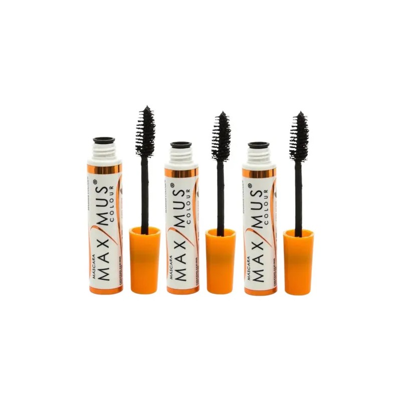 3pzs Maximus Rimel Microfibras Efecto Pestaña Postizas Mamey Aceites Frutales