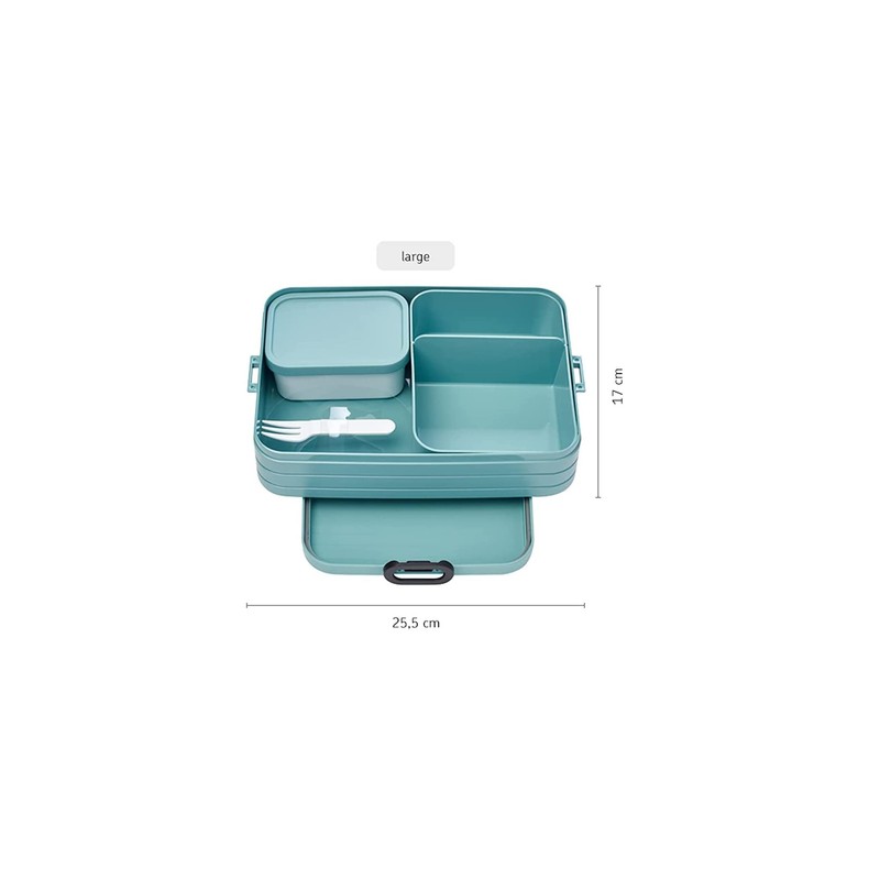 Mepal Take a Break Lunch Box with Compartments, Large, Suitable