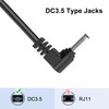 Jsvecip Radar Detector Cable, USB to DC3.5 Plug Cable,for Cobra