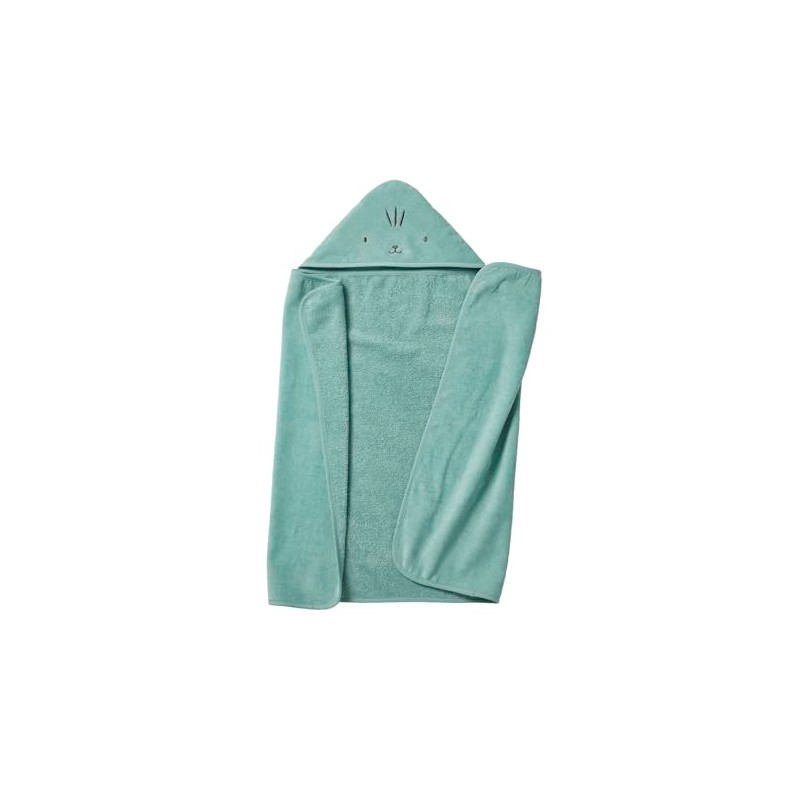 Vertbaudet Baby & Children's Hooded Bath Towel with Recycled Cotton