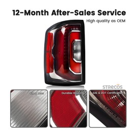 Led Tail Light Compatible with 2016 2017 2018 GMC Sierra 1500 Denali SLT Taillight Rear Brake Reversing Lamp Assembly Replace OEM#84365930 GM2800295 (Left Driver Side)