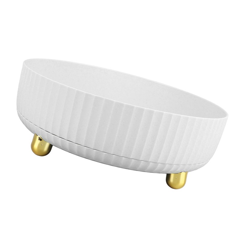 Rotatable Storage Tray Plastic Large Capacity Rotating Organizer Tray Desktop
