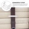 Generic Aluminum Downspout Strap Positioner with Screws 6.49X2.95X0.98In Gutter Drainage