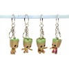 Unbranded 4-Pack Baby Groot Keychain Groot Key Ring