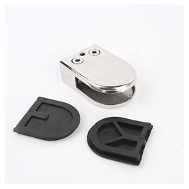 304 Stainless Steel Glass Clamp - Fish Mouth Design Glass Bracket with No Drill Installation, Invisible Glass Panel Holder for Staircase Handrail Balustrade Accessories (2 Pack) (10-12mm)