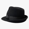 Basicuench Premium Charm Fedra Felt Hat, 100% Wool, Folded Hat,