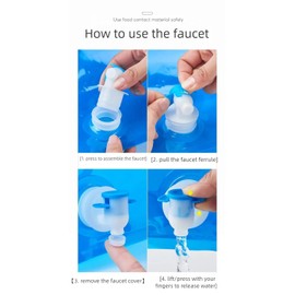 Travel Outdoor Water Bag 10L Collapsible (Food-Grade Leakproof Design for Hiking Picnic