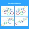 10PCS Kids Exercise Hoops Jumping Hopscotch Game Rings for Sensory
