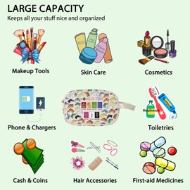 Wings Novel Dragon Clear Makeup Bag Dragon Tribes for Dragons Lovers Darkstalker Clear Travel Toiletry Bag WOF Inspire Gift (Wings C-Makeup CA)