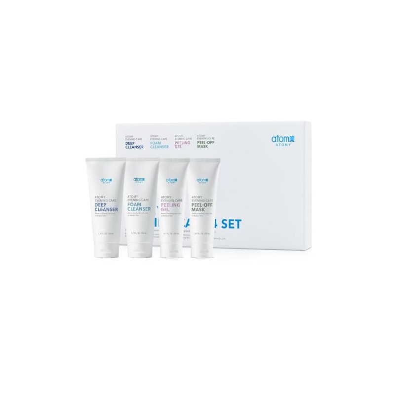 A.t.o.m.y Evening Care 4 set - Foam Cleanser + Deep