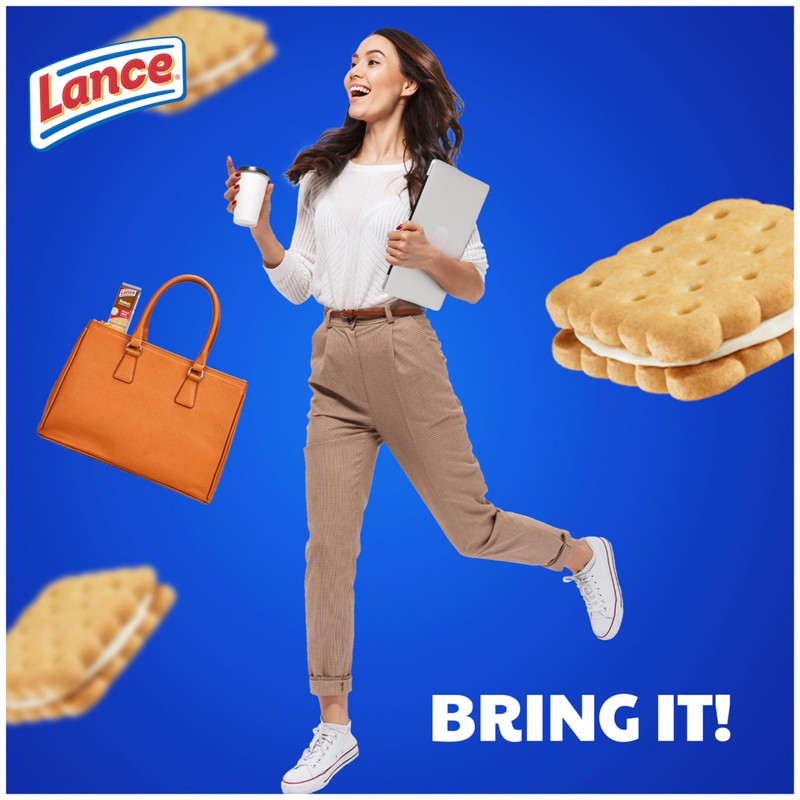 Lance Sandwich Cookies, Nekot Vanilla Creme, 10 Individually Wrapped Packs,