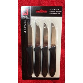 Royal Norfolk Package Of 4 Paring Parer Knife Set Stainless Steel Blade