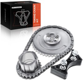 A-Premium Engine Timing Chain Kit W/Damper & Sprocket [fits OHV, 8Cyl 4.8 5.3 6.0L] Compatible with Chevy & GMC & Pontiac, fits Silverado, Express, Camaro, SSR, Tahoe, Sierra 1500, Yukon, GTO & More