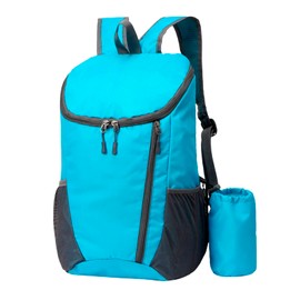 QUINTRA Custom Outdoor Bag Waterproof Foldable Lightweight Outdoor Portable Solid Sports Backpack for Hiking and Travel Backpacks for School Teenagers, Bu2, One Size