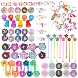THE TWIDDLERS - 200 Piece Unicorn Party Bag Fillers for Kids, Assorted Goodie Gift Bag Favours, Birthday Easter Toys, Pinata Fillers
