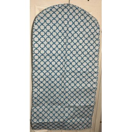 Gold coast New Hanging zip garment bag Storage Organizer travel 46"X24" Turquoise printed