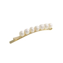 Vingtaine H7339 Freshwater Pearl Hair Pin, S, Simple, Elegant, Hair Arrangement, Second Party, Adult Cute, Gold