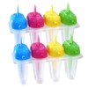 Ice Cream Popsicle Moulds, Reusable Plastic Ice Lolly Moulds with