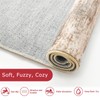 KOZYFLY Washable Rugs 8x10 Area Rug Modern Ombre Thin Rugs