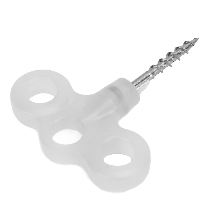 Outdoor Luminous Tent Stakes Stainless Steel Screw Ground Anchors Peg