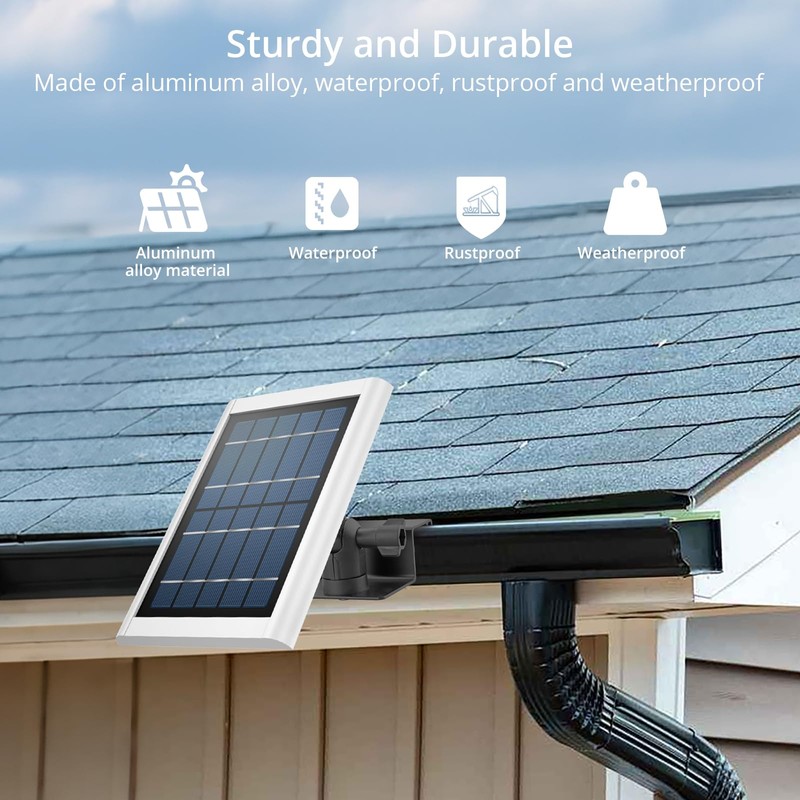 Anbte Universal Solar Panel Gutter Mount, Aluminum Gutter Mount for