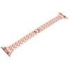 Watch Band Double Rows RhinestonesStudded Replacement Metal Strap for IOS