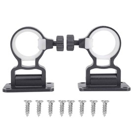 SHARRA Pack of 2 Parasol Stand Parasol Wall Mounted Balcony Clamp Removable Fishing Box Umbrella Holder Split Type Base Mount Accessories