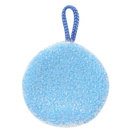 Sanverum L12902 Sponge Washbasin Washer, 1 Pack, Approx. 2.8 x 2.8 inches (7 x 7 cm), Thickness Approx. 0.4 inches (1 cm), Blue