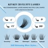 KevKev Lash Clusters 3D Fluffy Cluster Lashes 120 Pcs DIY