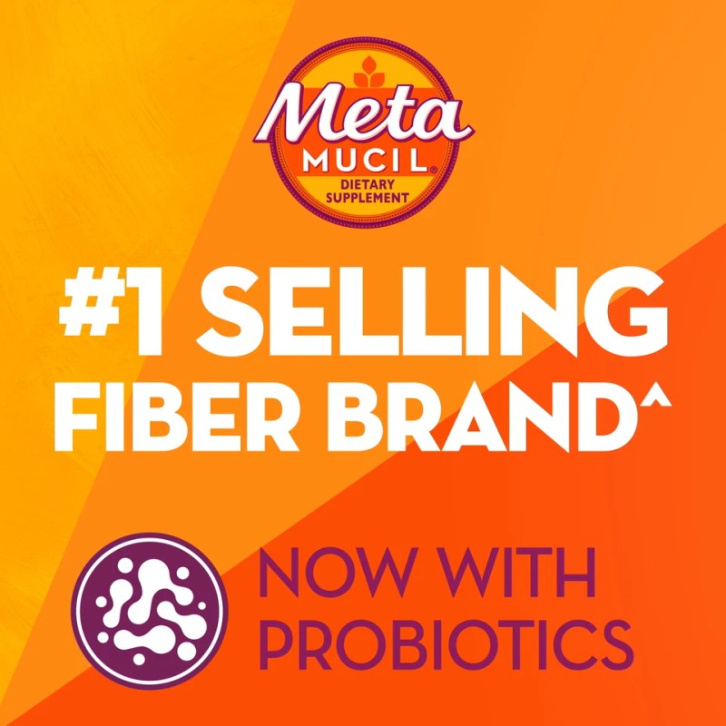 (2Pack)Metamuc<wbr/>il Fiber Supplement Probiotic Gummies, Berry + Kiwi