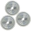3" (75mm) (3) Wood Plastic Saw Blade (3/8" 9.5mm Arbor)