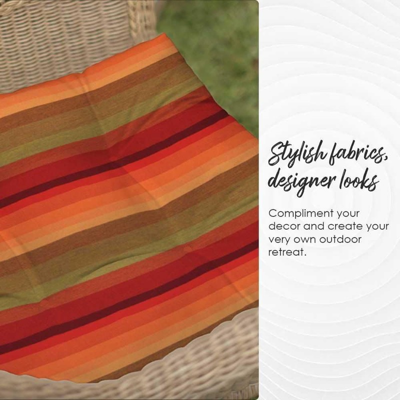 RSH DECOR: 3-Piece Foam Wicker Cushion Set | 41 x