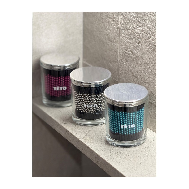 Teto Striped Midnight Object Pure Cotton Swab / 테토 스트라이프