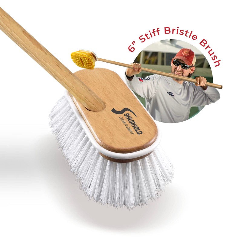 Shurhold 1950 Marine Mate 6 Inch Stiff Bristle Brush with