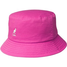 Kangol Washed Bucket Hat - Electric Pink/S Electric Pink, Small