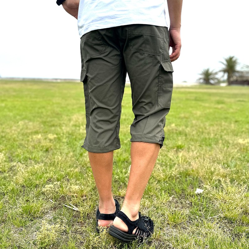 OUTDOOR PRODUCTS Men's Cropped Cropped Pants, 3/4 Length, Absorbent, Quick