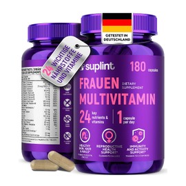 Multivitamin & Mineral Capsules High Dose for Women - A-Z Complex with Vitamin B6, Iron, Zinc & Vitex - 180 Capsules - Premium Multivitamin - All-in-One Vitamins for Women
