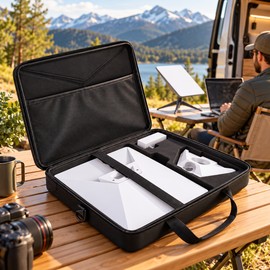 Starlink Mini Hard Carrying Case for Travel and Storage – Waterproof Scratch-Resistant Protective Bag for Outdoor Adventures